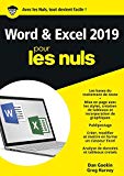 Word & Excel 2019 pour les nuls /