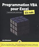 Programmation VBA pour Excel pour les nuls : Excel 2013, 2016, 2019 & 2021 /