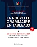 La nouvelle grammaire en tableaux : + un recueil de conjugaison : les modèles pour conjuguer tous les verbes d'usage courant /