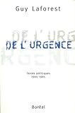 De l'urgence : textes politiques, 1995 /